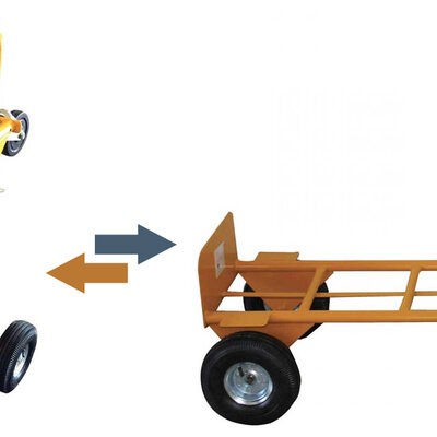 Transportna kolica sa dva načina korišćenja 200kg 59132