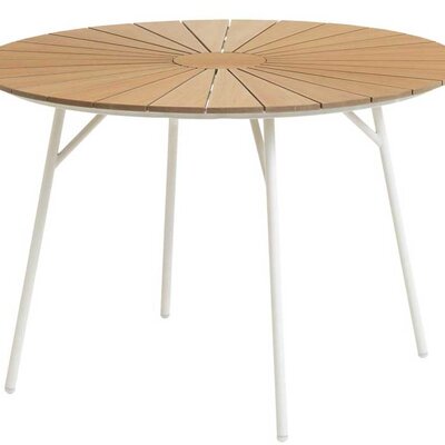 Baštenski Sto Stella 110cm Natur Bela