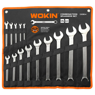 Kombinovani ključevi u torbici 14 delova 6-32 mm Wokin 150814