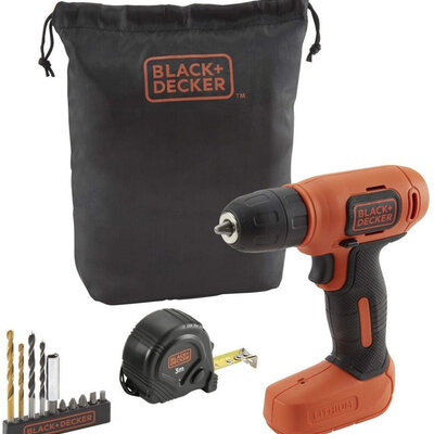 Black+Decker Akumulatorska bušilica-odvijač BDCD8GPA + set od 10 delova