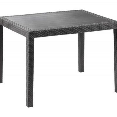 Veliki plastični baštenski sto sa ratan teksturom