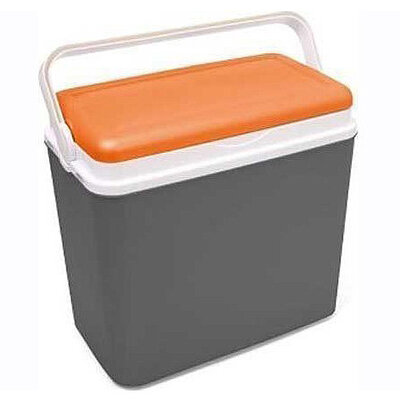 Piknik frižider sivo-narandžasti 24L