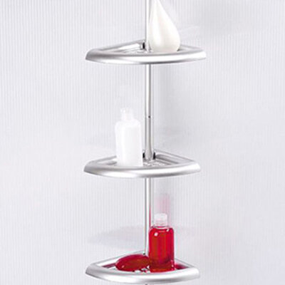 Ugaona polica za kupatilo bez bušenja zida, N1801 