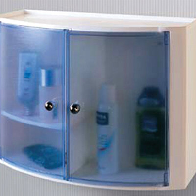 Višenamenski ormarić za kupatilo 084, plavo -beli