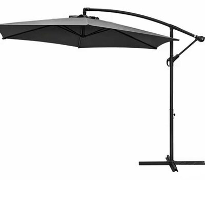 Viseći Suncobran Sa Podesivim Nagibom i Mehanizmom Za Otvaranje TH-Grey