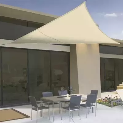 Zaštitna mreža od Sunca u obliku trougla 3.6m Bež