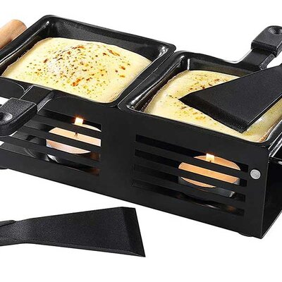 CILIO Set raklet posuda za topljenje sira Kase-Party Raclette za dve osobe