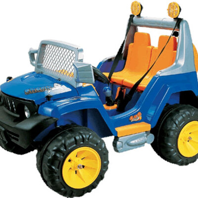 Džip na akumulator 303 - dvosed plavi