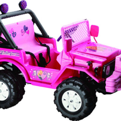 Džip na akumulator 301 - dvosed roze