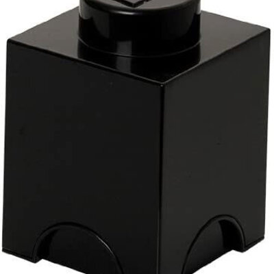 Kutija za odlaganje LEGO® Kocka 1 četvrtasta crna 4001