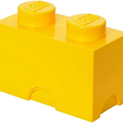 Kutija sa poklopcem LEGO® Kocka 2  24x18x12cm žuta 4002
