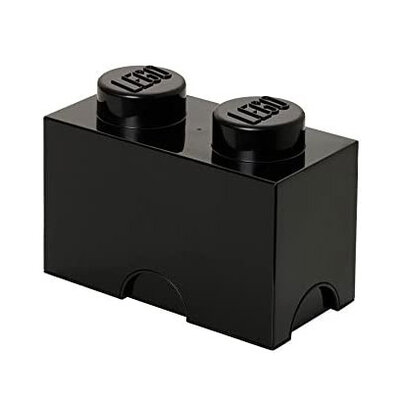 Kutija sa poklopcem LEGO® Kocka 2  24x18x12cm crna 4002