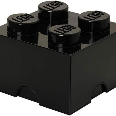 Kutija za odlaganje LEGO® Kocka 4  25x25x18cm crna 4003