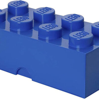 Kutija za odlaganje sa poklopcem LEGO® Kocka 8  50x25x18cm plava 4004