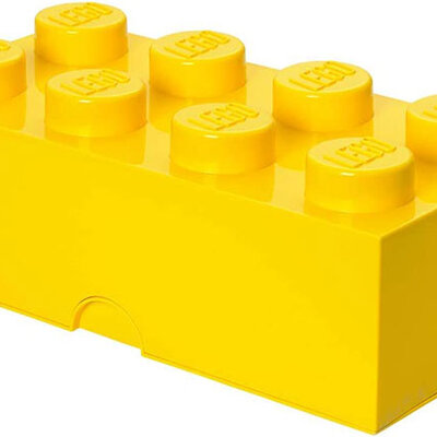 Kutija za odlaganje sa poklopcem LEGO® Kocka 8  50x25x18cm žuta 4004