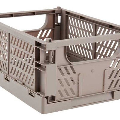 Sklopiva gajbica za odlaganje stvari 25x34x15cm Siva