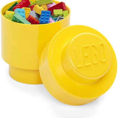 Okrugla kutija sa poklopcem LEGO® 12x18x12cm žuta 4030