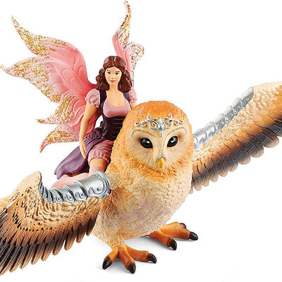 Schleich Bayala figurice - Vila leti na čarobnoj sovi 70713