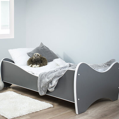 Krevet za dečake sa dušekom i latoflex letvicama - jednobojni 160x80cm