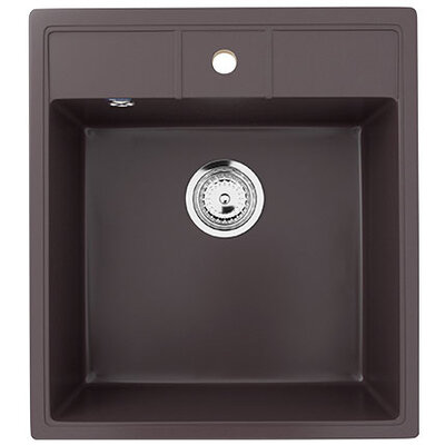 Granitna sudopera sa sifonom Ulgran U406-345 četvrtasta boja čokolade