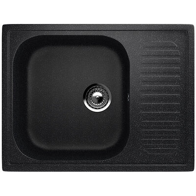 Granitna pravougaona sudopera sa sifonom Ulgran U202-308 Crna