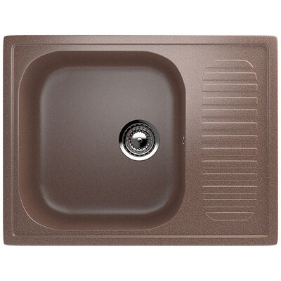 Granitna pravougaona sudopera sa sifonom Ulgran U202-307 terakot