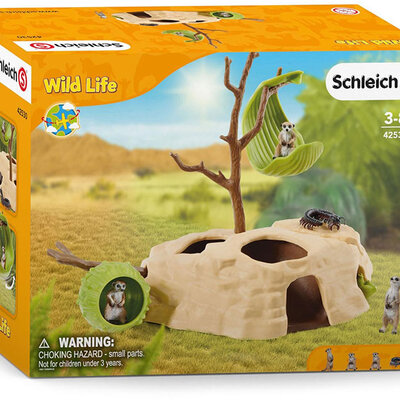 Schleich figurice Divlje životinje - Merkati - jazbina 42530