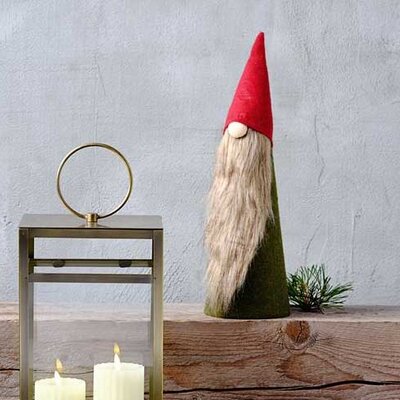 Novogodišnji patuljak sa bradom V42cm