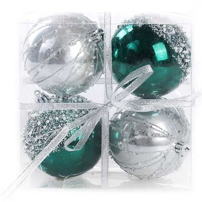 Ukrasi za novogodišnju jelku Kugle Icy Special 8cm 4kom. SZ