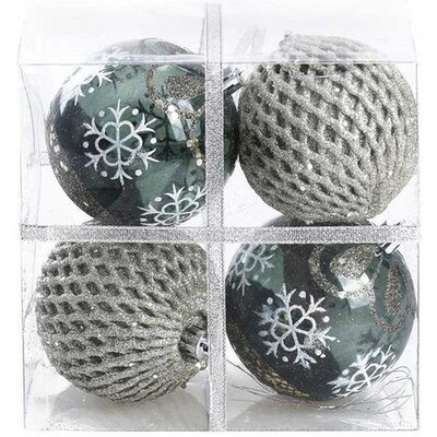 Ukrasi za novogodišnju jelku Kugle Icy Special 8cm 4kom. SB