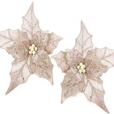 Novogodišnji ukras Cvet 2kom. 25cm