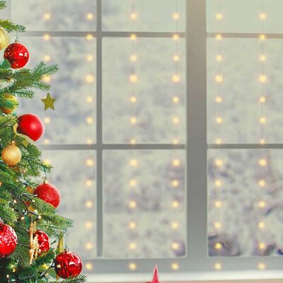 Dekorativne novogodišnje lampice 200 toplo belih LED dioda USB Napajanje MLF200/WW