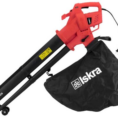 Električni duvač usisivač lišća sa funkcijom malčiranja 3000W Iskra LB-3000V