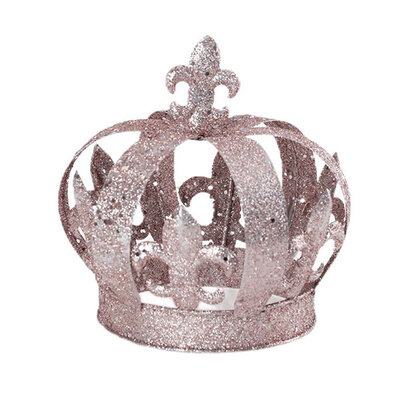 Novogodišnja i božićna dekoracija za kuću - Kruna Pink 16cm
