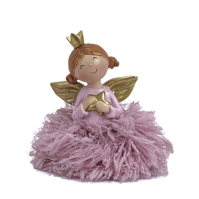 Novogodišnja i božićna dekoracija Figurica Vila sa zvezdom 10cm