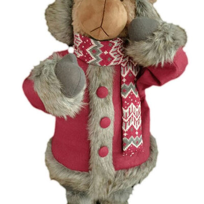 Novogodišnja dekoracija Bun Bun medved 70 cm