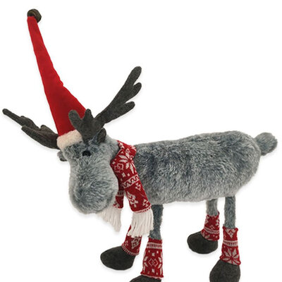 Novogodišnja dekoracija Pompeli irvas 38 cm