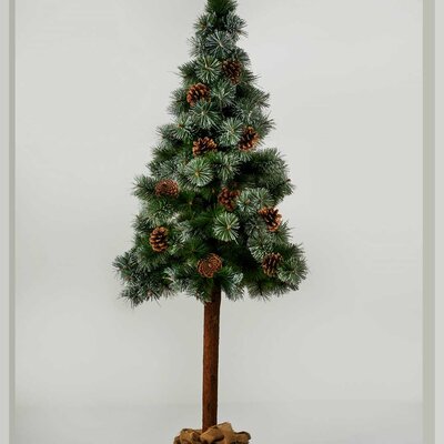 Novogodišnji Bor pod Snegom 220 cm Eco Green Ice Sa Šišarkama