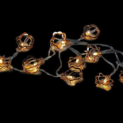 Festa Novogodišnje lampice na baterije Zlatni cvetovi 10LED