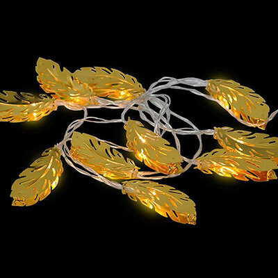 Festa Novogodišnje lampice na baterije Zlatni listići 10LED