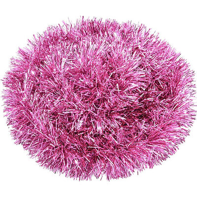 Novogodišnja dekoracija roze girlanda 270 cm