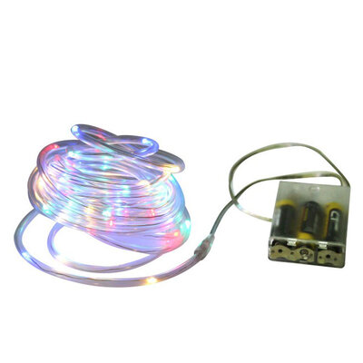 Novogodišnje lampice Multikolor 50LED u crevu 540cm  na baterije