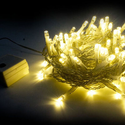 Novogodišnje sijalice 100LED 5m toplo bela sa kontrolorom