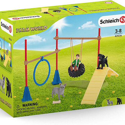 Schleich figurice Domaće životinje - Agiliti trening pasa 42536