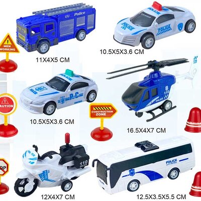 Autići Policija Komplet sa saobraćajnim znakovima 587327