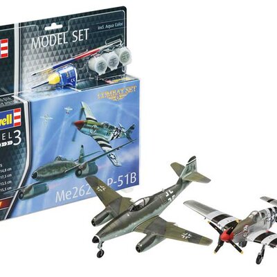 Revell Komplet za sklapanje borbenih aviona Me262 i P-51B Mustang 1:72 63711