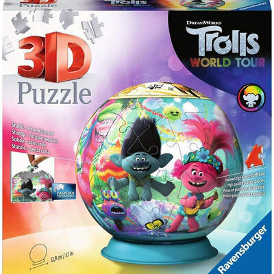 Ravensburger 3D Puzzle slagalica 72 dela Lopta Trolls 11169