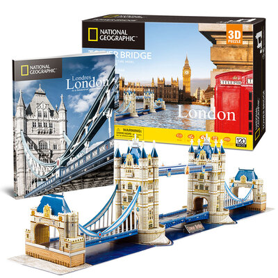CubicFun National Geographic 3D Puzzle Tower Bridge DS0978h