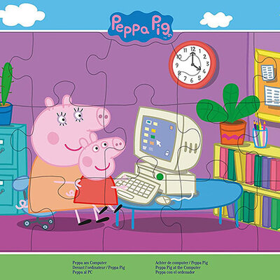 Pepa i mama Prase Puzzle slagalica 15 delova Ravensburger 06123