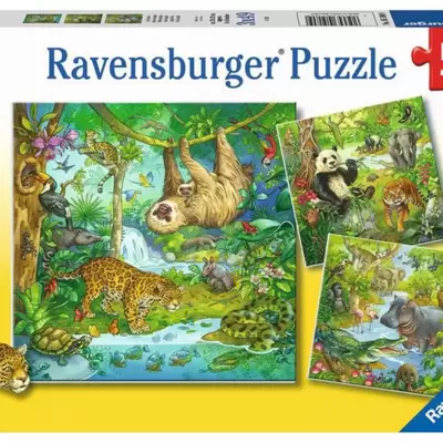 Zabavna džungla Puzzle slagalica 3x49 delova Ravensburger 05180